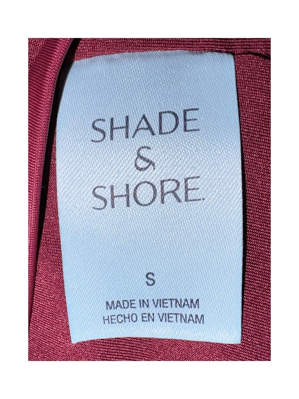 Shade & Shore - (2) Ruffle Bikini Tops (Burgundy and Light Blue - Small)